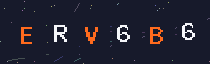 Six-character security code