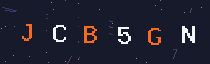 Six-character security code