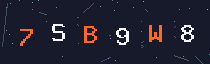 Six-character security code