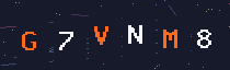 Six-character security code