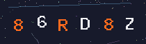 Six-character security code