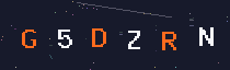 Six-character security code