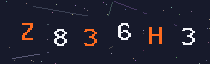 Six-character security code