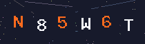 Six-character security code