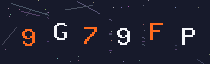 Six-character security code