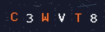 Six-character security code